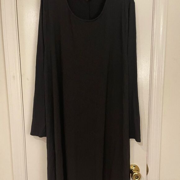 Plus Size XXL Old Navy Black Flare Dress - Picture 1 of 4